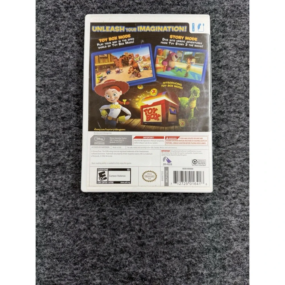 Toy Story 3 Nintendo Wii Game Complete CIB Disney Pixar Woody Buzz Lightyear